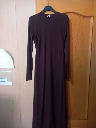 Vestido largo morado fiesta talla M