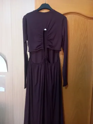 Vestido largo morado fiesta talla M