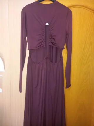 Vestido largo morado fiesta talla M