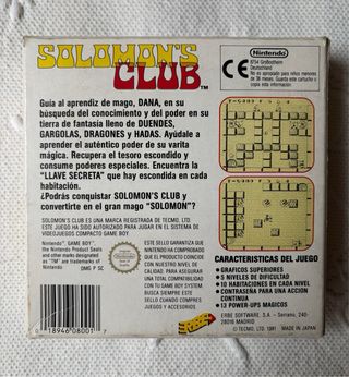 Solomon's Club Game Boy