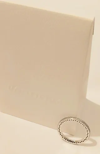 Anillo Pandora Corazones Plata