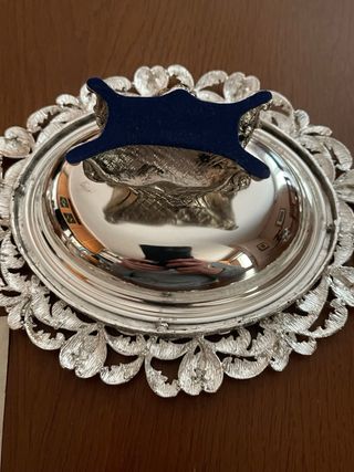 Zuccheriera  in silver e oro.  Anni 90