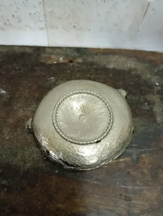 LIQUIDACION 2026 Cenicero vintage plateado mini