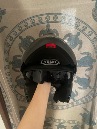 Casco Moto Yema Negro