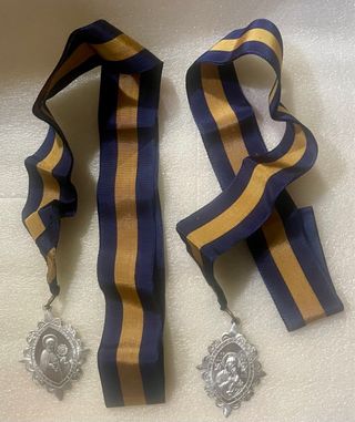 Medalla Alfonso Liborio y dorso Perpetuo Socorro