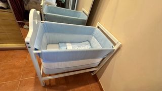 Minicuna blanca para bebés