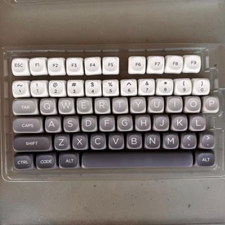 Keycaps Tastiera Meccanica MOA Set Grigio Bianco