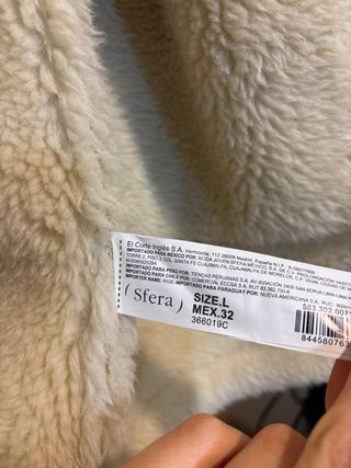 Sfera Abrigo mujer Invierno Talla L Beige/Marrón