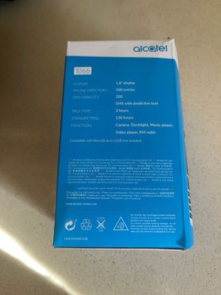 Telefono Alcatel 1066 Bianco/Nero