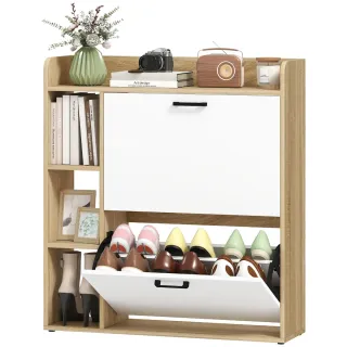 Zapatero 2 Puertas 3 Estantes Madera