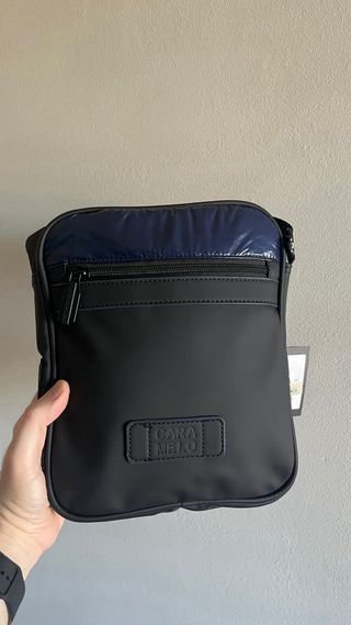 Bolso Caramelo hombre negro y azul