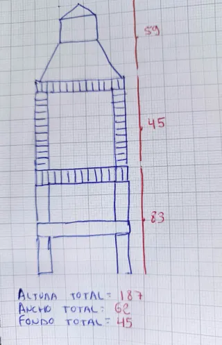 Barbacoa de obra con encimera