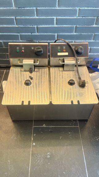 Freidora doble acero inoxidable