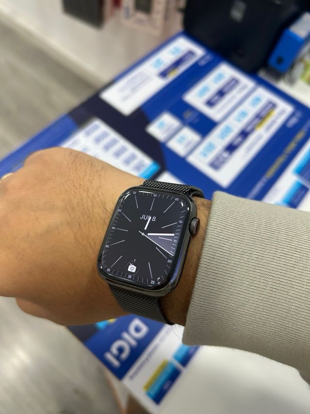 APPLE WATCH 9 ACERO+ZAFIRO CORREA MILANESE LOOP