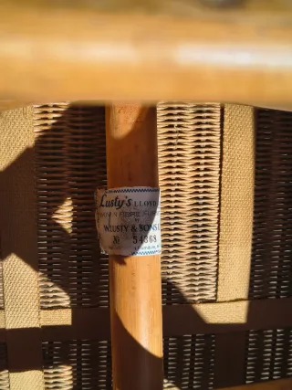 Mesa y 4 Sillas Terraza Madera Mimbre