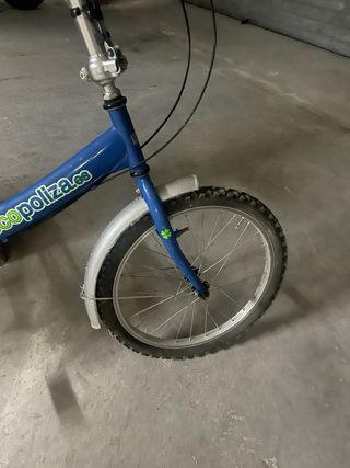 Bicicleta Plegable Azul