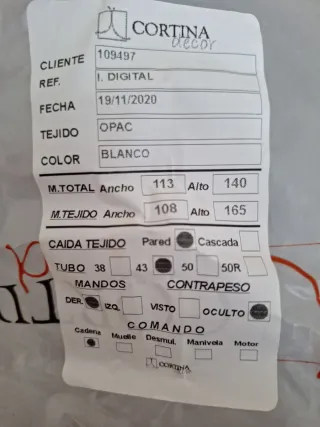 Estor enrollable estampado Cortinadecor nuevo