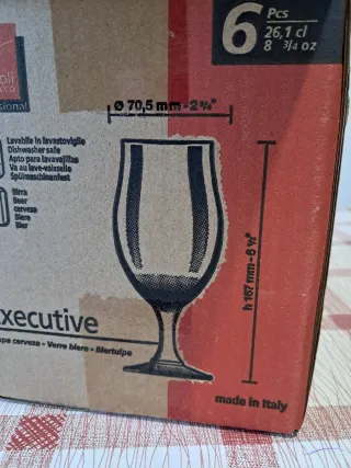 Calici birra 26,1 cl Bormioli