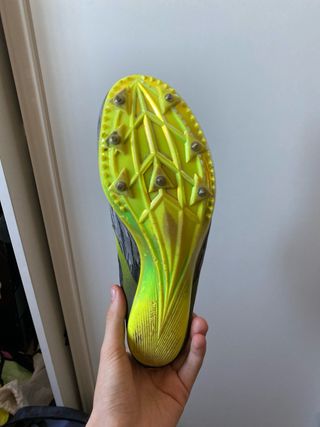 Zapatillas Brooks Clavos Atletismo Gris/Amarillo