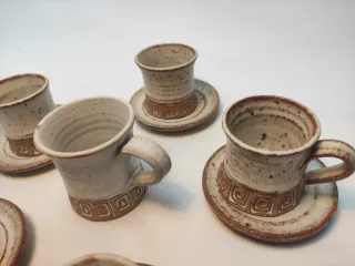 Juego 6mas 1 tazas café cerámica Puerto Rico