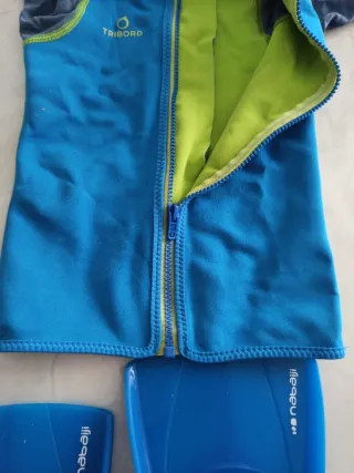 Pack Natación Niño: Aletas, chaqueta y calcetines