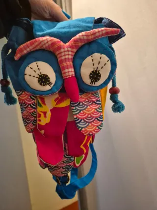 Mochila infantil búho multicolor