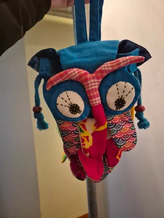 Mochila infantil búho multicolor