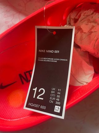 Nike Mind 001 Slide Solar Red