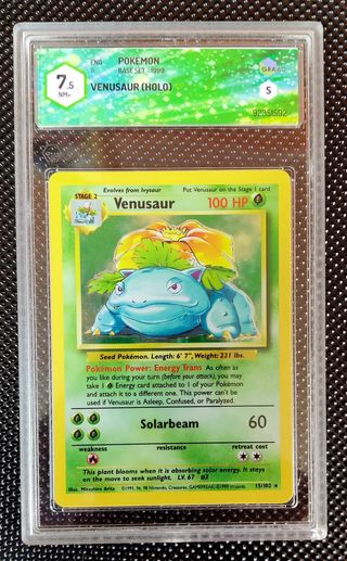 Pokémon - Venusaur 15/102 Set Base GRAAD 7,5