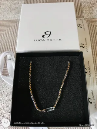 Bracciale e Collana Uomo Luca Barra Argento