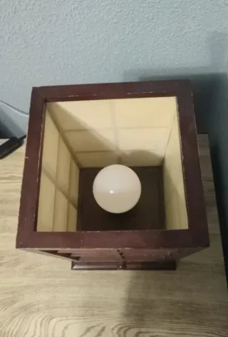 Lámpara mesita noche estilo japonés