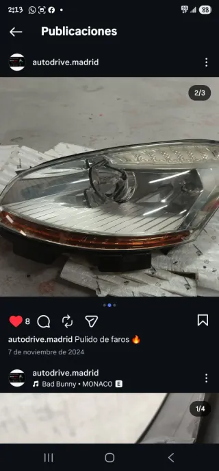 Pulido de faros a domicilio