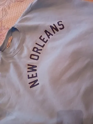 Sudadera Bershka New Orleans Azul