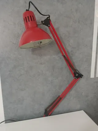 Lampada da Scrivania Regolabile Rossa