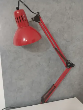 Lampada da Scrivania Regolabile Rossa