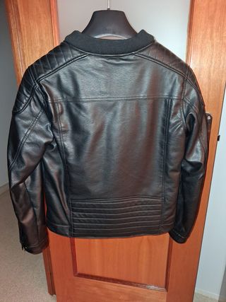 Chaqueta Piel Negra Talla S