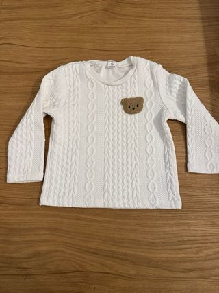 Maglioncino bianco orsetto 4 anni