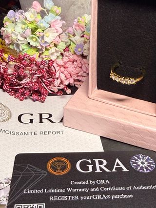 Lujo! Anillo Plata 925 con Moissanitas