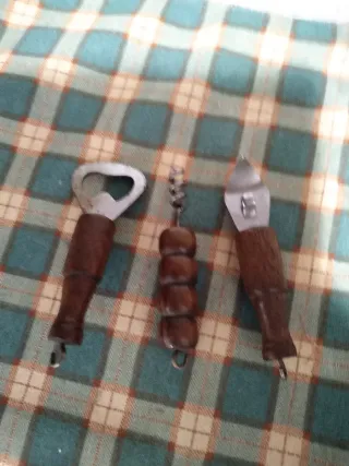 Juego de Utensilios de Cocina Madera y Metal