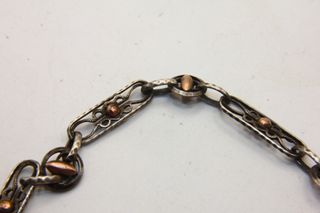 Mirabile catena orologio argento oro vermeil 1800