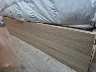 Cama Canapé colchón Matrimonio 150cm + 2 Mesillas