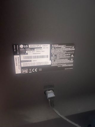 Televisor LG Smart TV 50 pulgadas 4K UHD webOS