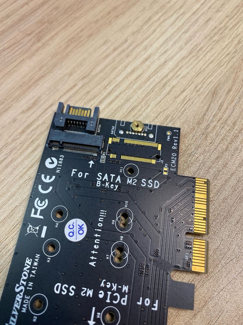 Placa Adaptadora PCIe M.2 SSD SilverStone afbeelding 4