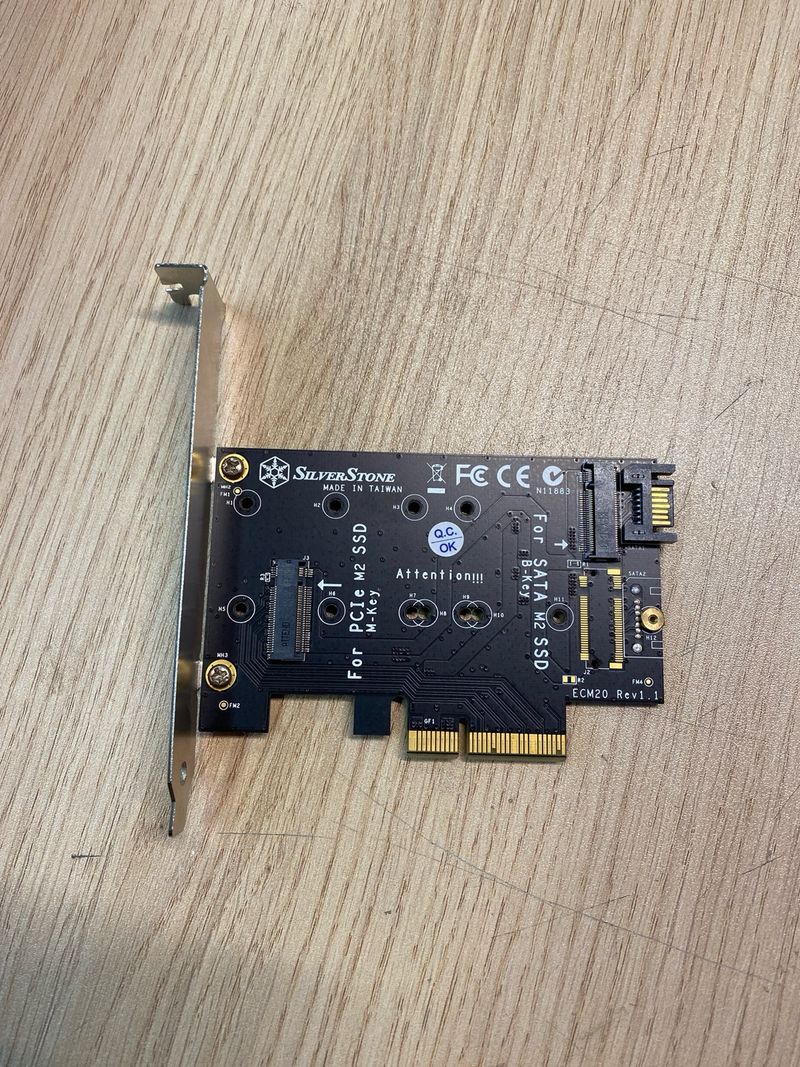 Placa Adaptadora PCIe M.2 SSD SilverStone afbeelding 2