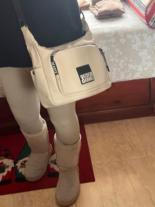 Bolso Devota & Lomba Beige y Negro