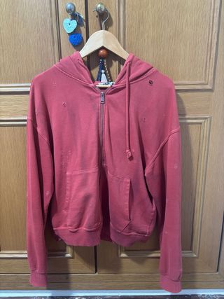 Twojeys Sudadera Roja Cremallera