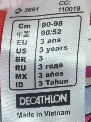 Tuta neve bambina Wed'ze 2/3 anni