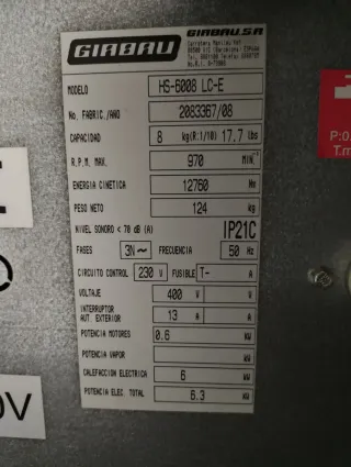 Lavadora Girbau HS-6008