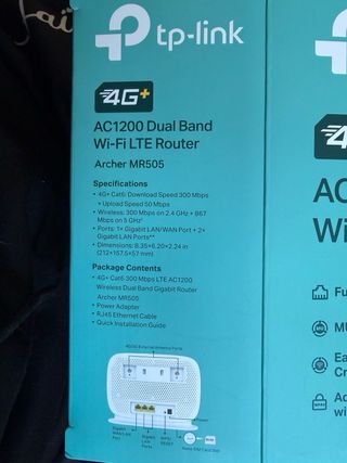 Router TP-Link AC1200 4G+ LTE Cat 6