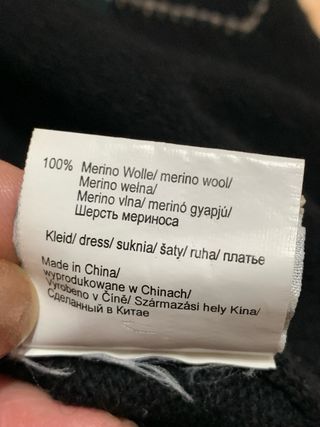 Vestido de punto con rombos